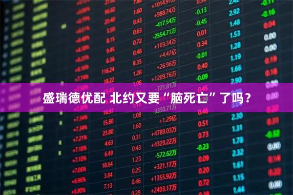 盛瑞德优配 北约又要“脑死亡”了吗？