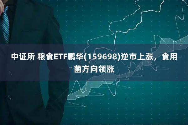 中证所 粮食ETF鹏华(159698)逆市上涨，食用菌方向领涨