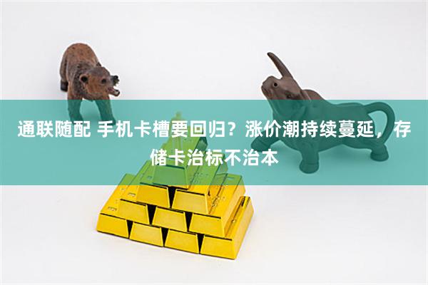 通联随配 手机卡槽要回归?涨价潮持续蔓延,存储卡治标不治本