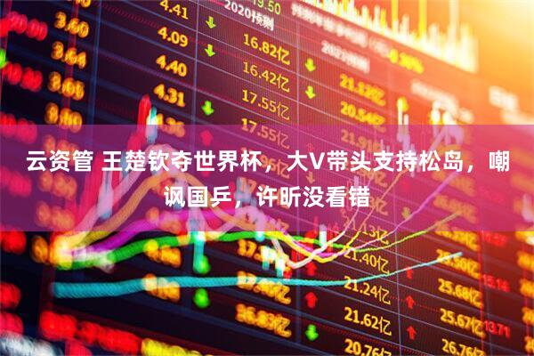 云资管 王楚钦夺世界杯，大V带头支持松岛，嘲讽国乒，许昕没看错
